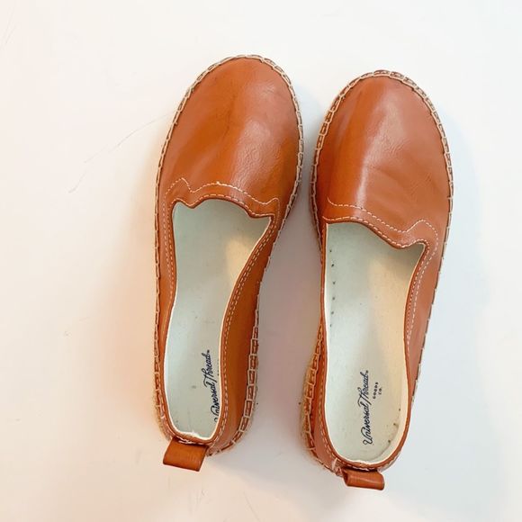 Universal Thread Shoes - Universal Thread rust orange straw espadrilles